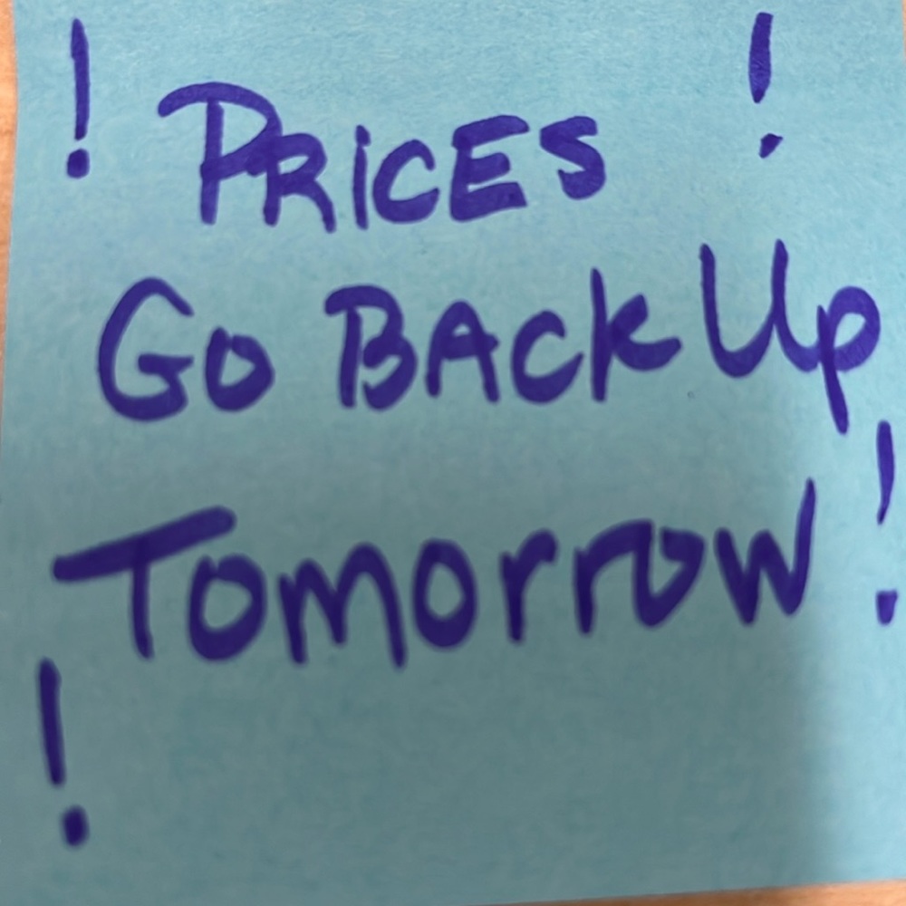 Price change alert!